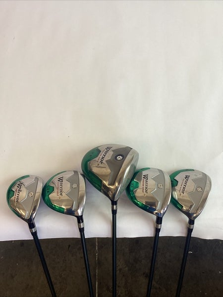 Warrior Golf TE Fairway Woods Set Driver, 3-5-7 Woods, 5-Hybrid Graphite Shafts