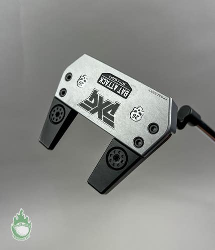 Right Handed PXG Battle Ready II Bat Attack 33.5" Putter Black Steel Golf Club