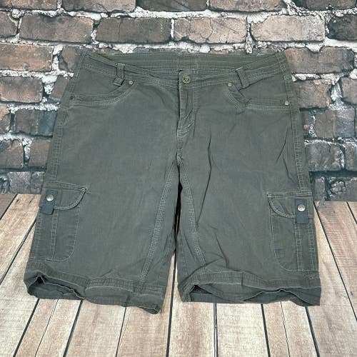 KUHL Womens Size 12 Gray Hiking Shorts Tactical Cargo
