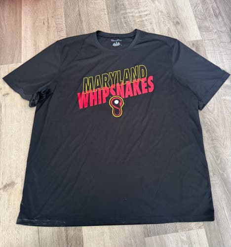 PLL Maryland Whipsnakes Black XL Men's Champion Shirt