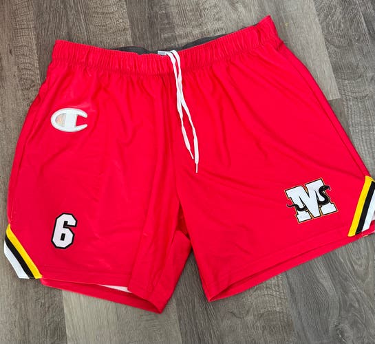 PLL Maryland Whipsnakes Team Issued Red XL Men's Champion Shorts