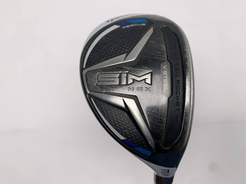 TaylorMade SIM MAX 3 Hybrid 19* Fujikura Ventus Blue 7S Stiff Graphite Mens RH