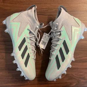 Adidas Men's Freak 23 Bounce High Gry/Mint Football Cleats Size 13.5 GW1745