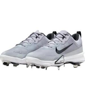 Nike Force Zoom Trout 9 Pro Baseball Cleats Gray White FB2907-002 Mens Size 12
