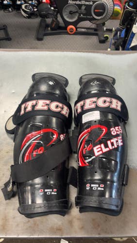 Used Itech PRO ELITE 855 Senior Shin Guards Black 15" 11793-S000257174