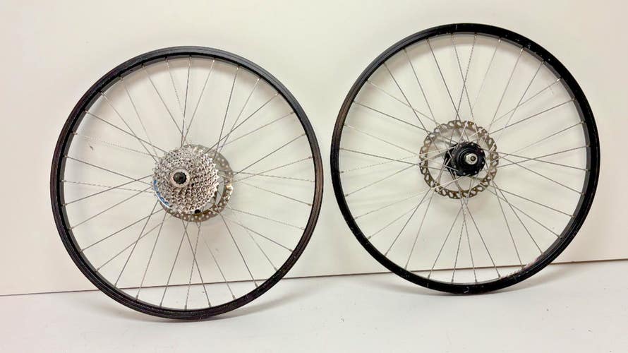 Alexrims DM24 8-Spd Black Aluminum Disc Brake 24" Mtn Bike Wheelset Shimano M475