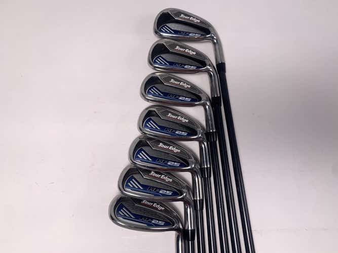 Tour Edge HP 25 Combo Iron Set 5-PW+SW HP25 Senior Graphite Mens RH
