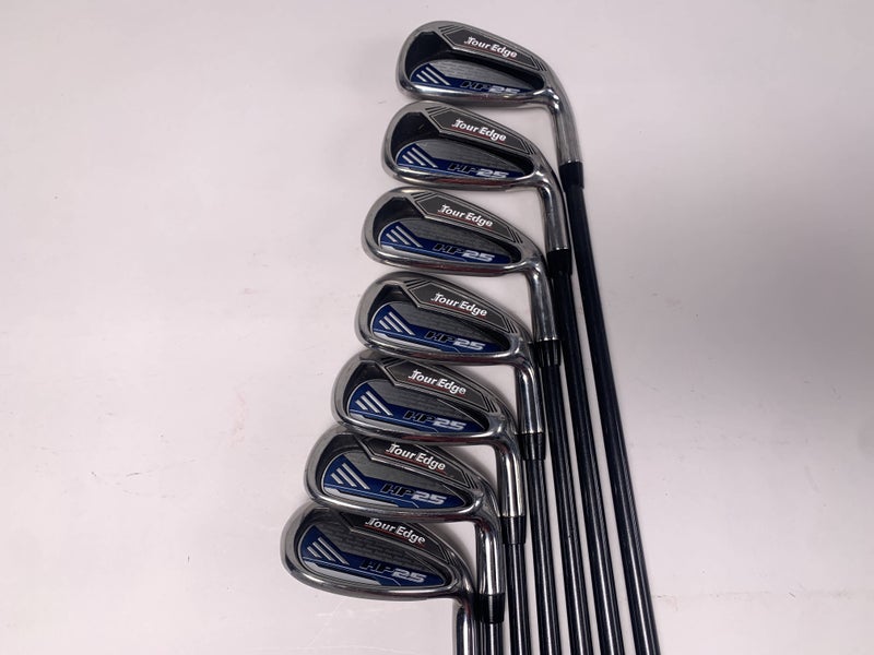 Tour Edge HP 25 Combo Iron Set 5-PW+SW HP25 Senior Graphite Mens RH