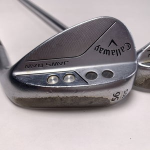 Callaway Jaws Raw Chrome Wedge Set 56* 10 | 60* 8 DG 115g Wedge Steel Mens RH