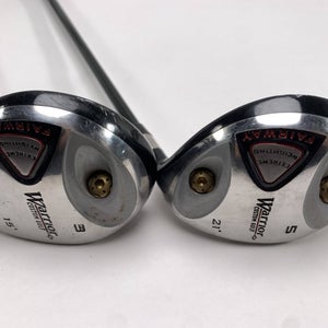 Warrior Custom Golf 3 & 5 Fairway Wood Set 15* 21* Long Drive Regular Mens RH