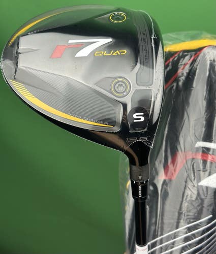 TaylorMade r7 Quad Mini Driver 13.5* Graphite Fujikura Speeder 6S Stiff Flex NEW