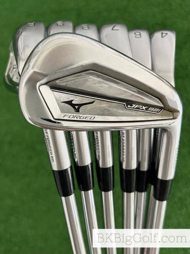 Mizuno JPX 921 Forged Iron Set 4-P / KBS $-Taper 130 Extra Stiff +1/2