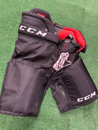 Black Senior Large CCM JetSpeed FT390 Hockey Pants (Used)