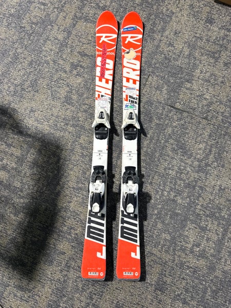 Rossignol Hero Jr Multi Event 120 cm Racing Skis With Salomon C5 Bindings (Used)