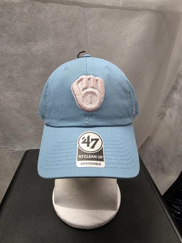 NWS Milwaukee Brewers Blue Cotton '47 Clean Up Hat MLB
