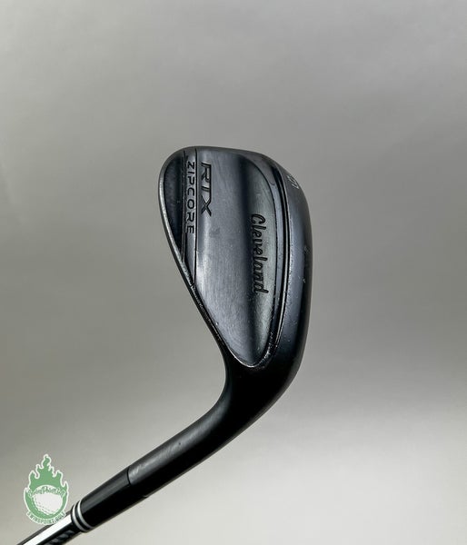 Used Cleveland RTX ZipCore Black Wedge 56*-10 Mid TI Wedge Flex Steel Golf Club