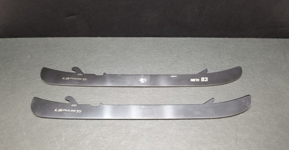 Bauer TUUK LS EDGE PULSE TI BLACK Skate Steel Runners Matt Nieto Sharks 280 NEW