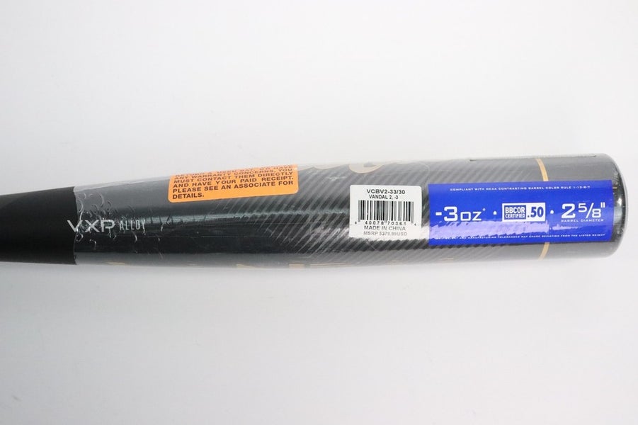 Victus Vandal 2  (-3) BBCOR Baseball Bat 33"/30oz VCBV2 - NEW