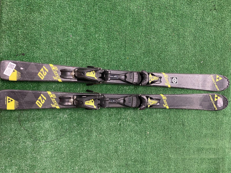 Fischer RC4 Race JR 120 cm All Mountain Skis With Bindings (Used)