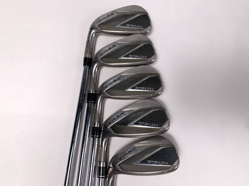 TaylorMade Stealth Iron Set 5-PW KBS Max MT 85g Regular Steel Mens LH No 9 Iron