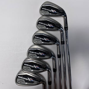 Callaway XR Iron Set 4-9 True Temper Dynamic Gold S300 Stiff Steel Mens RH