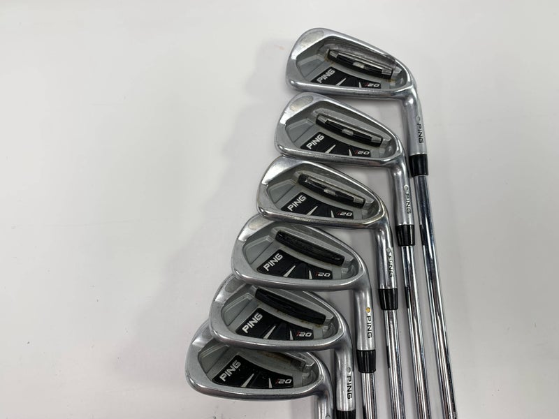 Ping i20 Iron Set 5-PW White Dot 3* Up CFS Regular Steel Mens RH