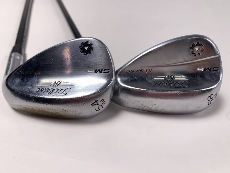 Titleist Vokey SM6 Tour Chrome Wedge Set 54* 8 | 58* 8 Tensei Red CK Mens RH
