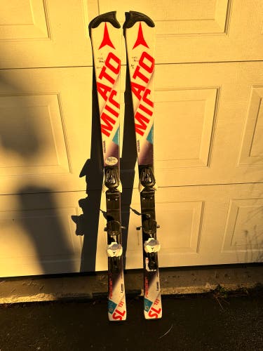 Atomic Redster SL 131 cm Racing Skis With Bindings (Used)