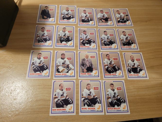 Vintage 1989-1990 Johnstown Chiefs ECHL Hockey PowerPlay Pack Trading Cards