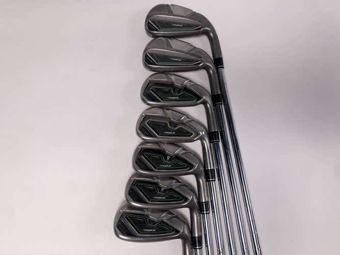 TaylorMade RocketBallz Iron Set 4-PW RBZ Stiff Graphite Mens RH Midsize Grips