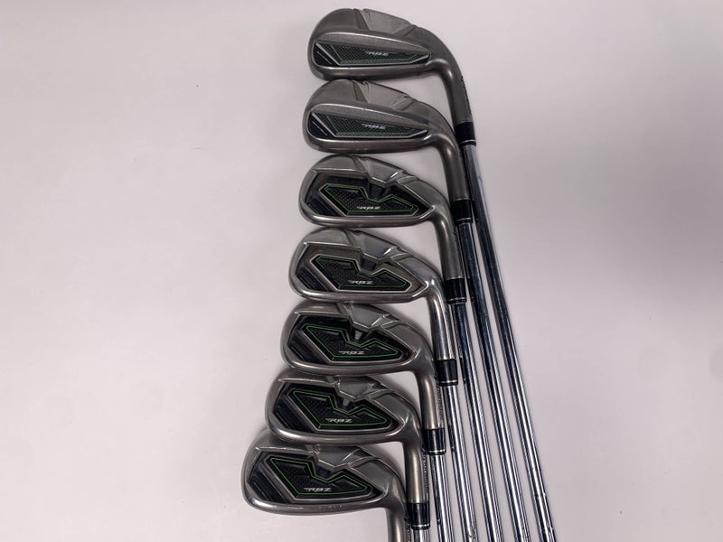 TaylorMade RocketBallz Iron Set 4-PW RBZ Stiff Graphite Mens RH Midsize Grips