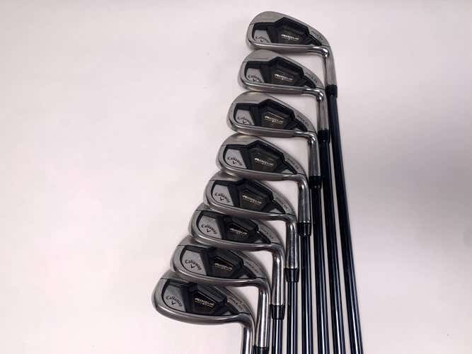 Callaway Rogue ST Max OS Lite Iron Set 5-PW+AW+GW Recoil Dart F3 Regular Mens RH
