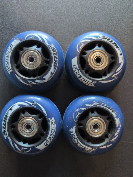 4 Alkali Inline Hockey Wheels (Used) 72mm - 82A