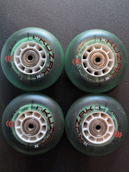 4 Kuzak Inline Hockey Wheels (Used) 80mm - 84A
