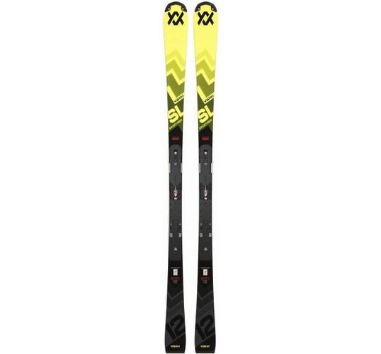 Unisex 2025 Racing 165 cm Volkl Racetiger World Cup SL Skis With Bindings (Used less than 1 season)