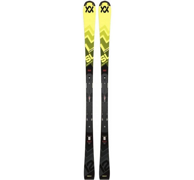 Unisex 2025 Racing 165 cm Volkl Racetiger World Cup SL Skis With Bindings (Used less than 1 season)