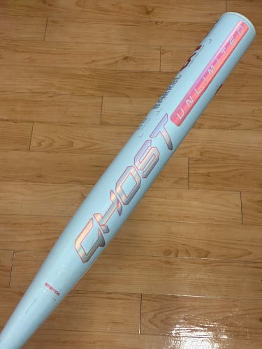 Blue 2025 Easton Ghost Unlimited Composite Bat (-8) Composite 25 oz 33" (Used)