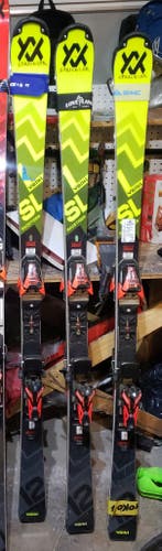 Unisex 2025 Racing 193 cm Volkl Racetiger World Cup GS Skis With Bindings and metal plates (Used)
