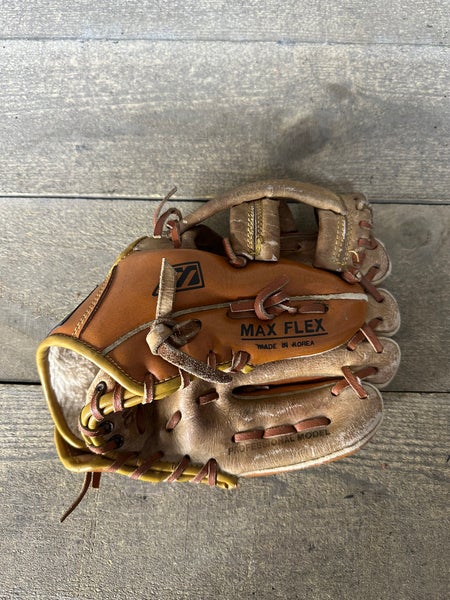 Mizuno Max Flex MM100 Glove Youth Pro Model Grain Leather RHT Vintage Taiwan