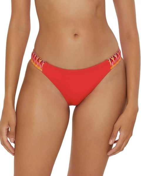 Becca by Rebecca Virtue Kaleidoscope Bikini Bottom Womens S Fire Swimwear TLW104