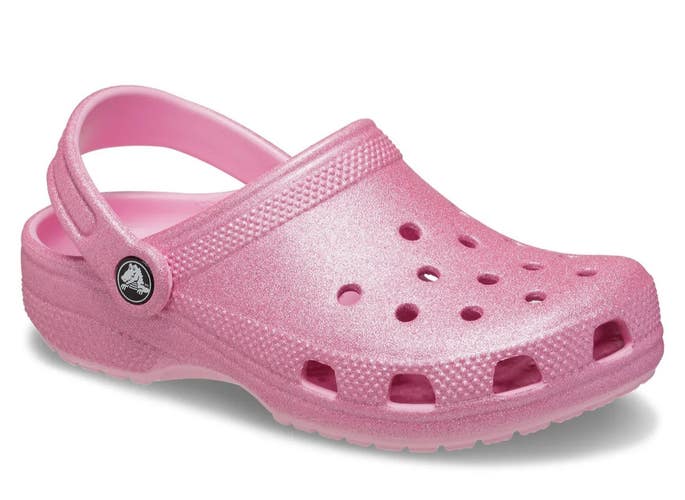 Crocs Classic 206992 Clog Toddler 5 Pink Glitter Round Toe Slip On Slipper TLW99