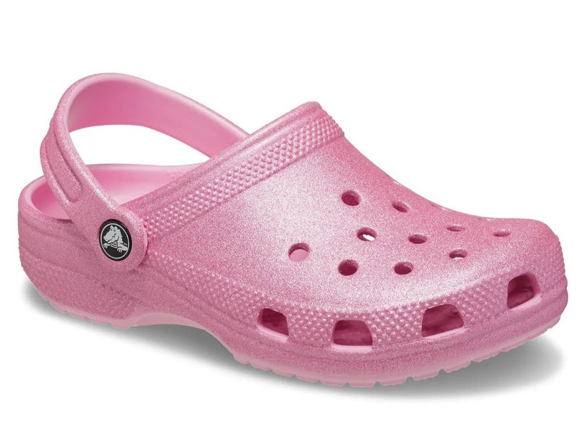 Crocs Classic 206992 Clog Toddler 5 Pink Glitter Round Toe Slip On Slipper TLW99