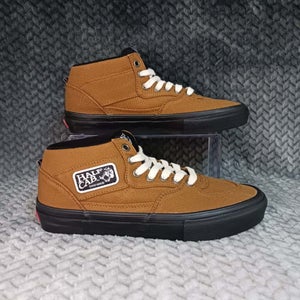 Vans Skate Half Cab Skateboard Shoe Duck Canvas Golden Brown Size 7.5