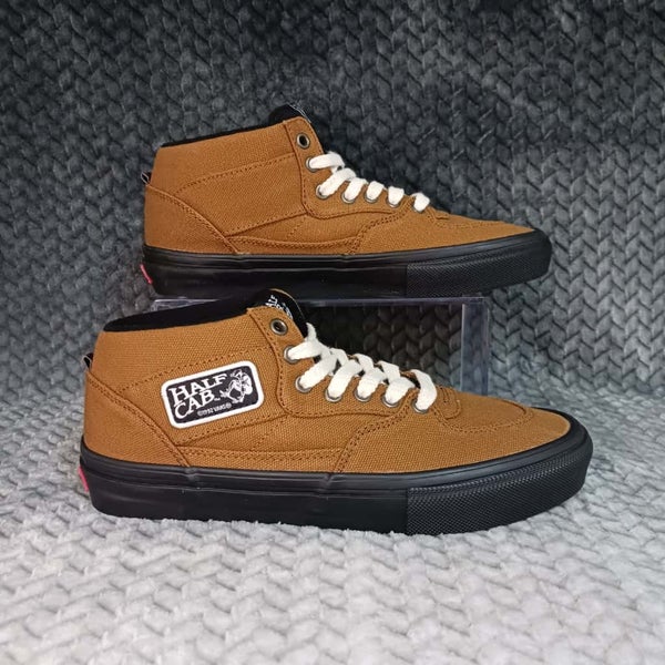 Vans Skate Half Cab Skateboard Shoe Duck Canvas Golden Brown Size 7.5