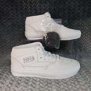 Vans Half Cab Skateboard Mens Shoes White PopCush Duracap Size 4