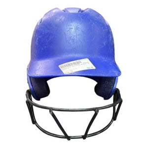 Used Demarini Batting Helmet w/Mask Navy Blue One Size 11375-S000367649