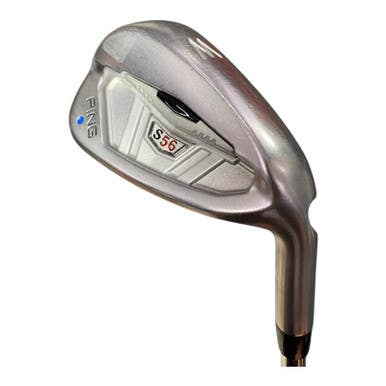 Used Ping S56 BLUE DOT Golf Wedge Mens RH Pitching Wedge 11375-S000368147
