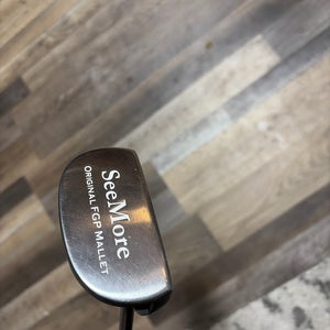 Black Men's SeeMore Original Mallet Mallet Right Handed Putter 35" (Used)