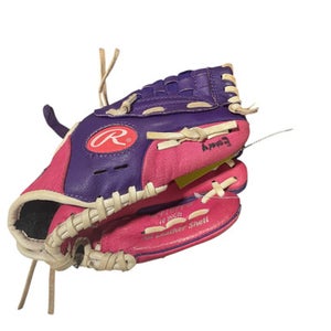 Used Rawlings PNK/PURP FIELDERS GLOVE BB/SB Glove RH Throw Pink 10" 11834-S000041856