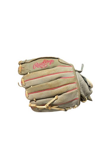 Used Rawlings SURE CATCH BB/SB Glove RH Throw Grey 10" 11834-S000041836